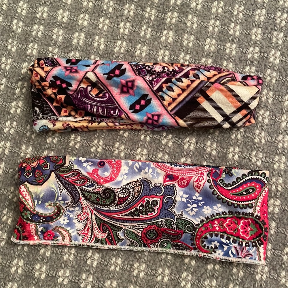 Paisley cotton headbands